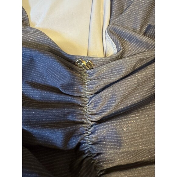 PQ Women's Brown Celine Metallic Rib-Knit One-Piece Swimsuit Size Small NWT $154 - Picture 5 of 8